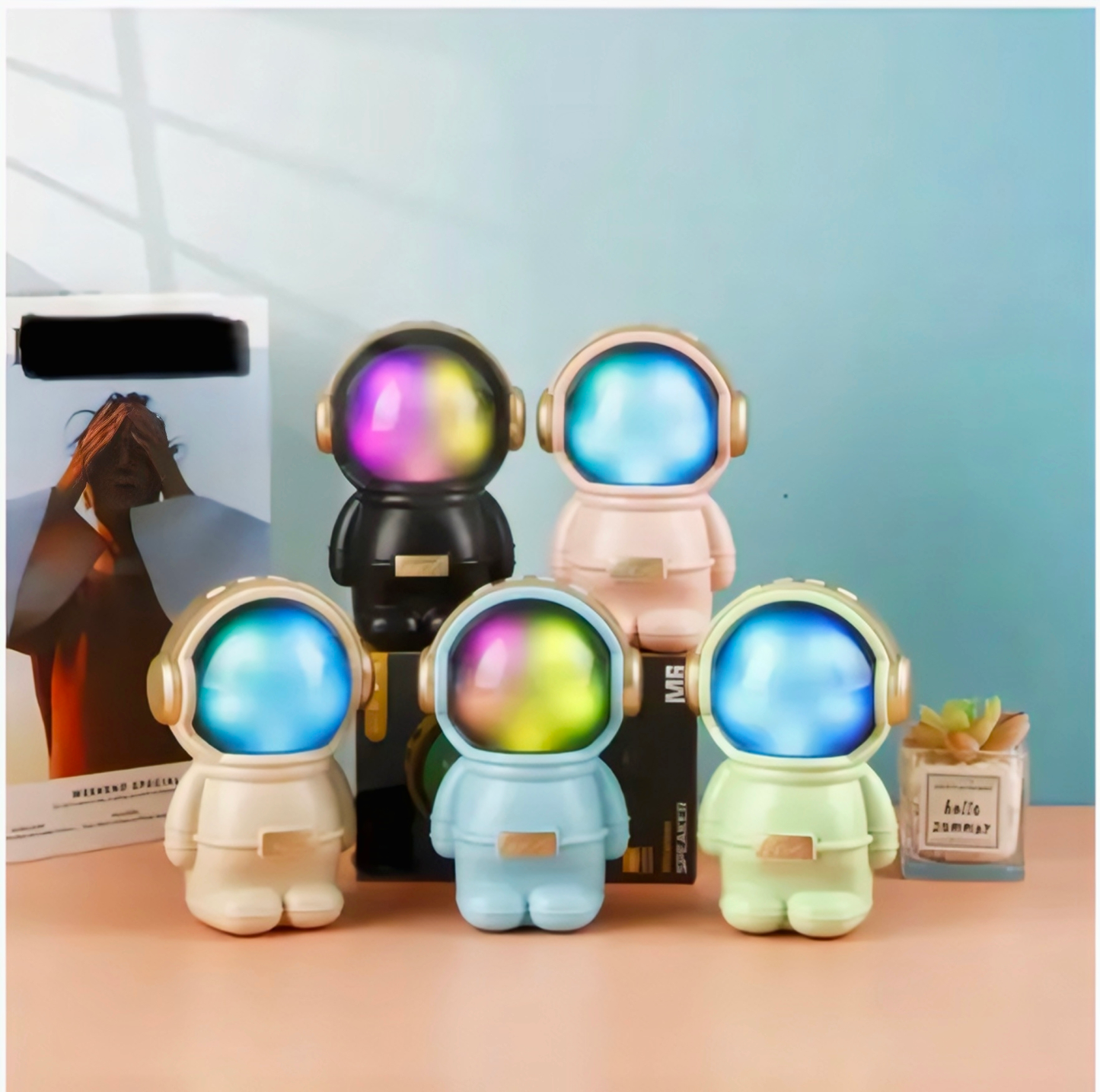 TOY Speaker with Bluetooth and Wireless Mic  (Multicolor)