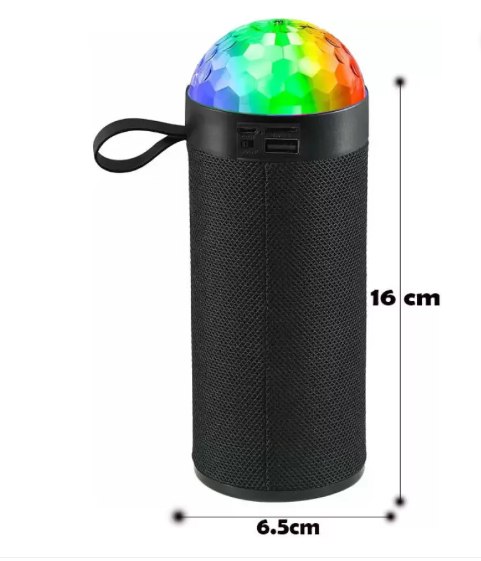 BASS BLING Super Bass Disco light Splashproof Wireless Bluetooth Speaker 5 W Bluetooth Speaker  (Multicolor, 5.2 Channel)